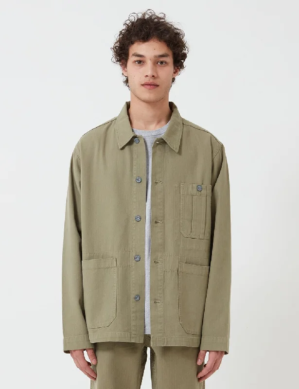 Nigel Cabourn British Army Jacket (Cotton Herringbone) - Army Green