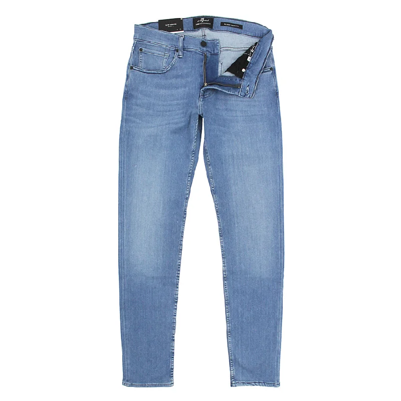 7 For All Mankind - Slimmy Tapered Luxe Jeans in Light Blue