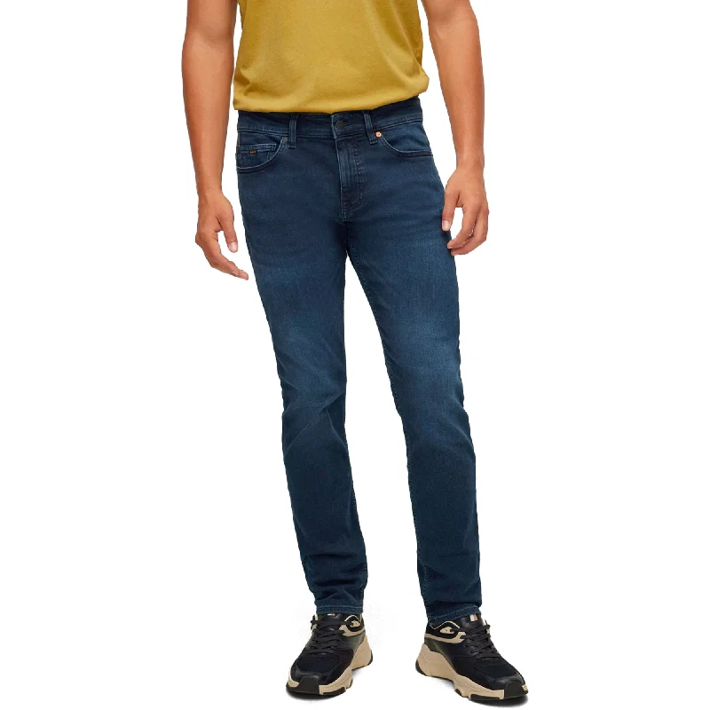 Boss Delaware Slim Fit Jeans - Oak Dark Blue Stretch