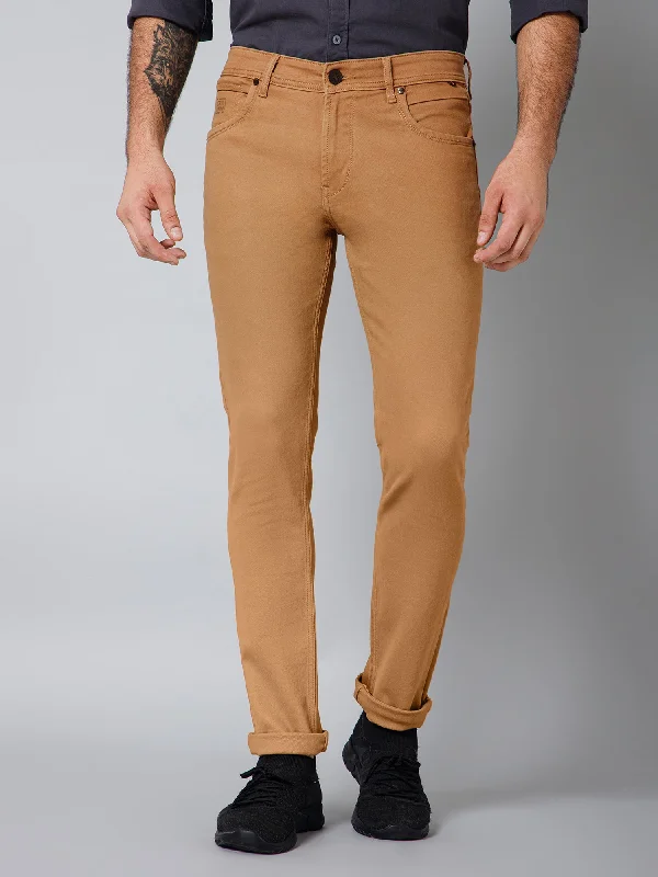 Men's Ultra Narrow fit No Fade Khaki  Jeans