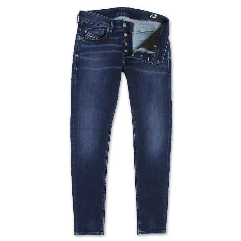 Diesel - Sleenker-X 009QI Skinny Jeans in Dark Blue