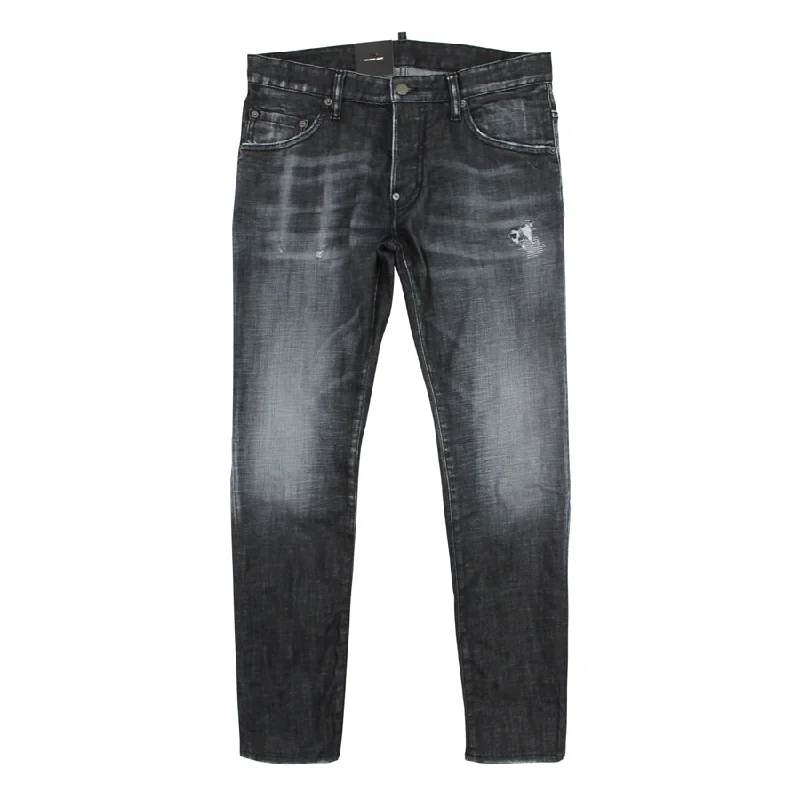 DSQUARED2 - Distressed Skater Jeans in Washed Black