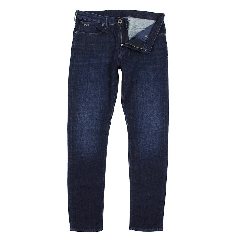 Emporio Armani - J06 Slim Fit Denim Jeans in Dark Blue