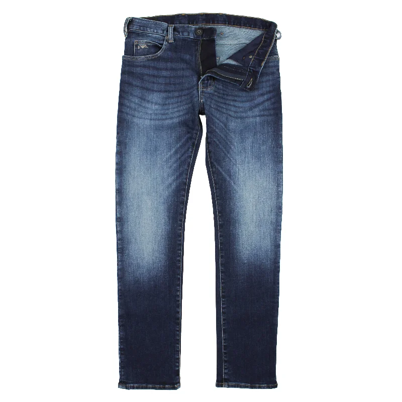 Emporio Armani - J45 Regular Fit Jeans in Mid Blue