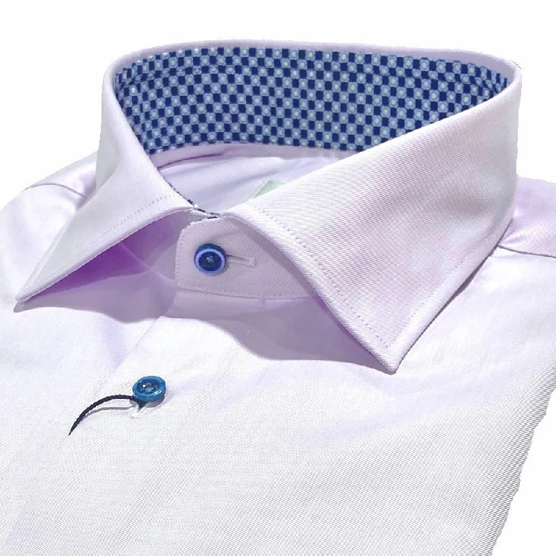 Fitted Body Lavender Shirt with Contrast 832928 1467 610