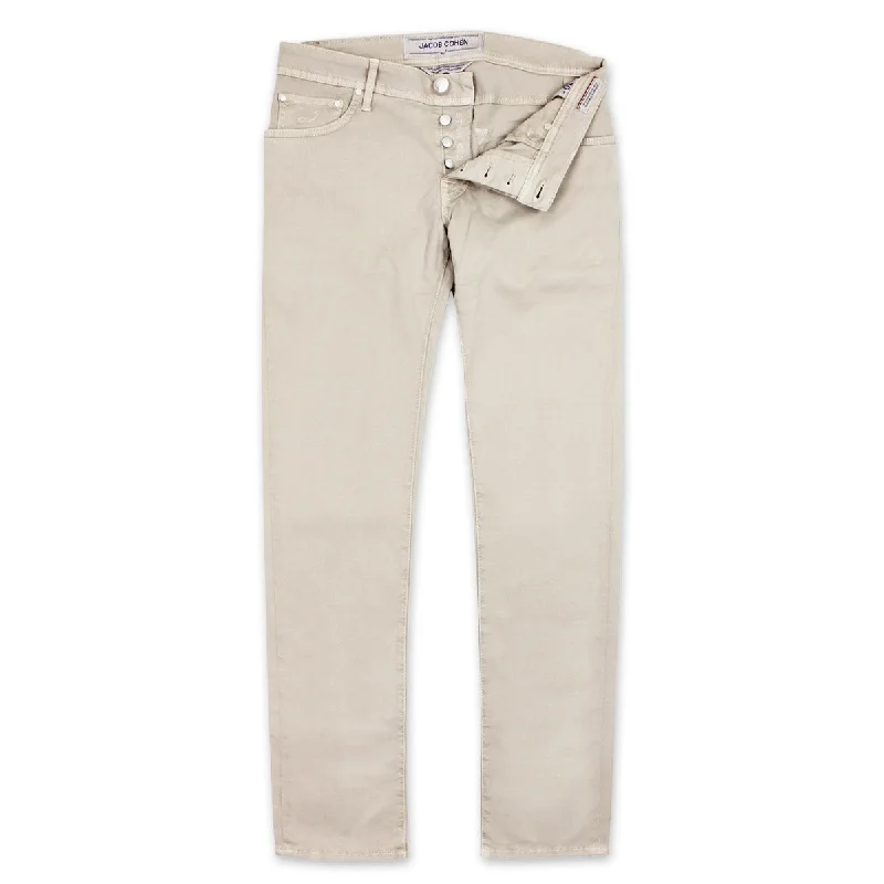 Jacob Cohen - J622 Comf Slim Fit Chino Jeans in Beige