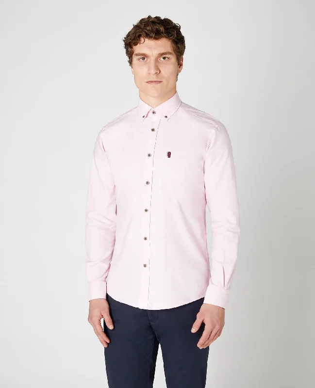 Tapered Fit Oxford Cotton Shirt