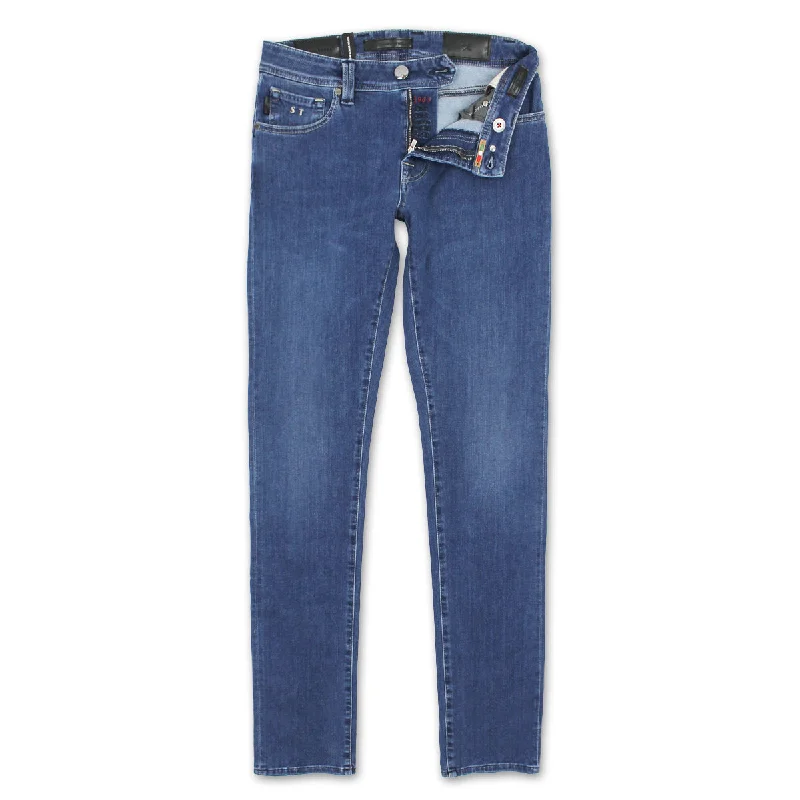 Tramarossa - Leanardo Slim 21E13 Jeans in Mid Blue Wash