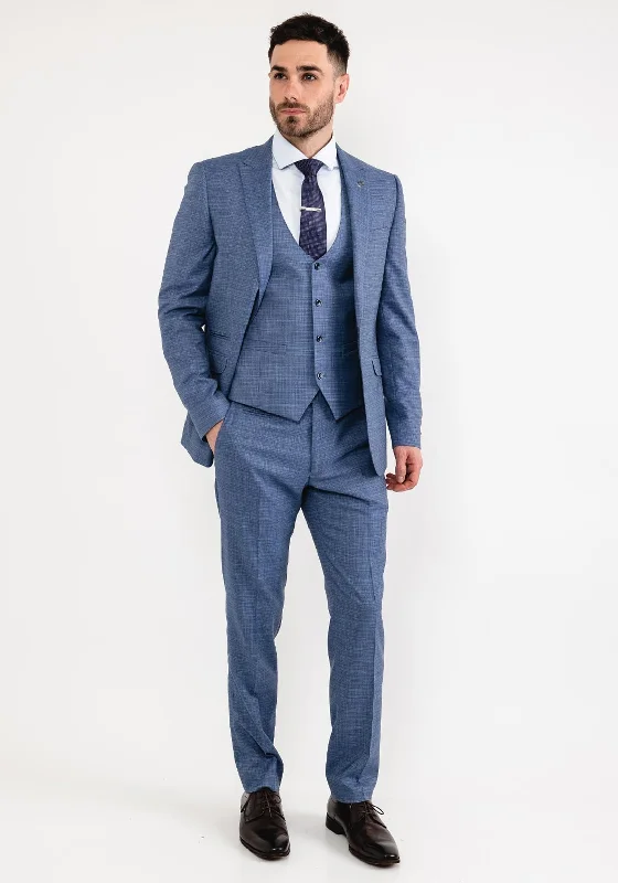 White Label Jacob Tattersall Three Piece Suit, Blue