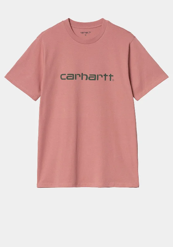 Carhartt WIP Script T-Shirt, Dusty Rose Pink