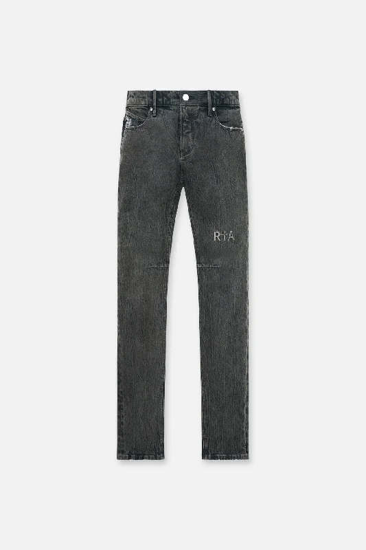 CLAYTON SKINNY JEAN | GREY COATED BLUE