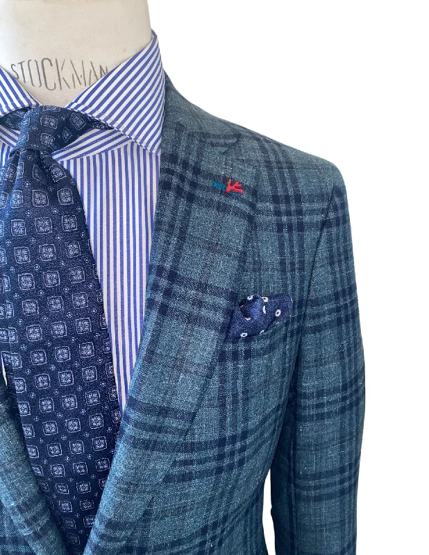 Green and Navy Plaid Sportcoat