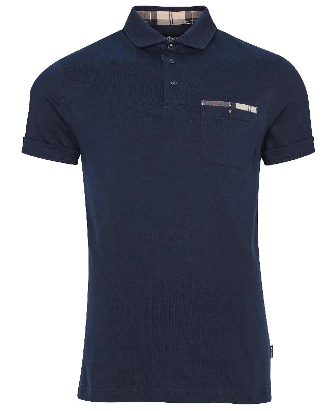 ID70363 Barbour Navy Corpatch Polo Shirt