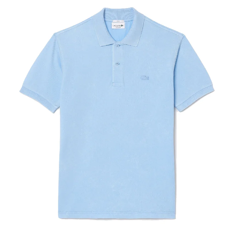 Lacoste Classic Fit L.12.12 Wash Effect Polo Shirt Pale Blue