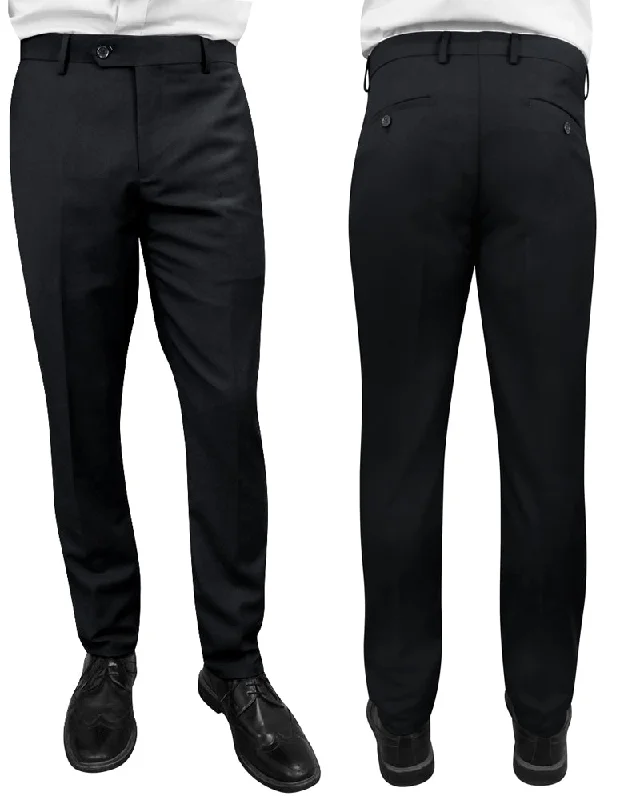 BLACK SLIM FIT DRESS PANTS