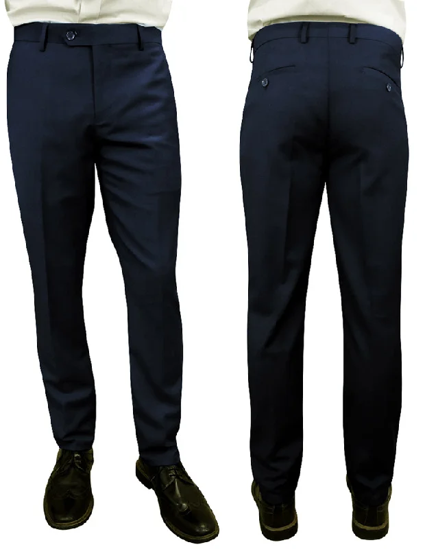 NAVY SLIM FIT DRESS PANTS