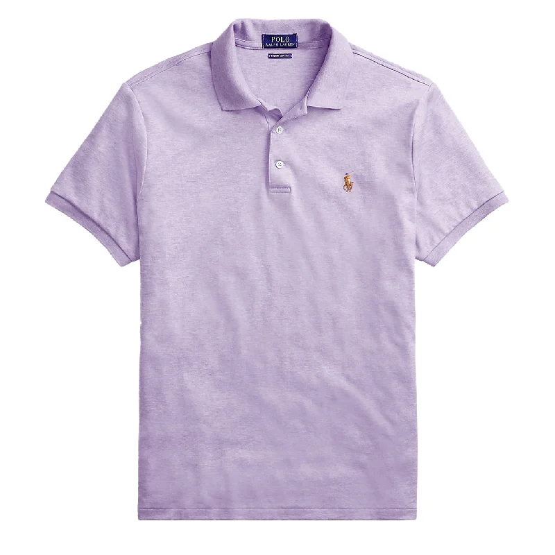 Polo Ralph Lauren Custom Slim Fit Polo Shirt Pastel Purple Heather