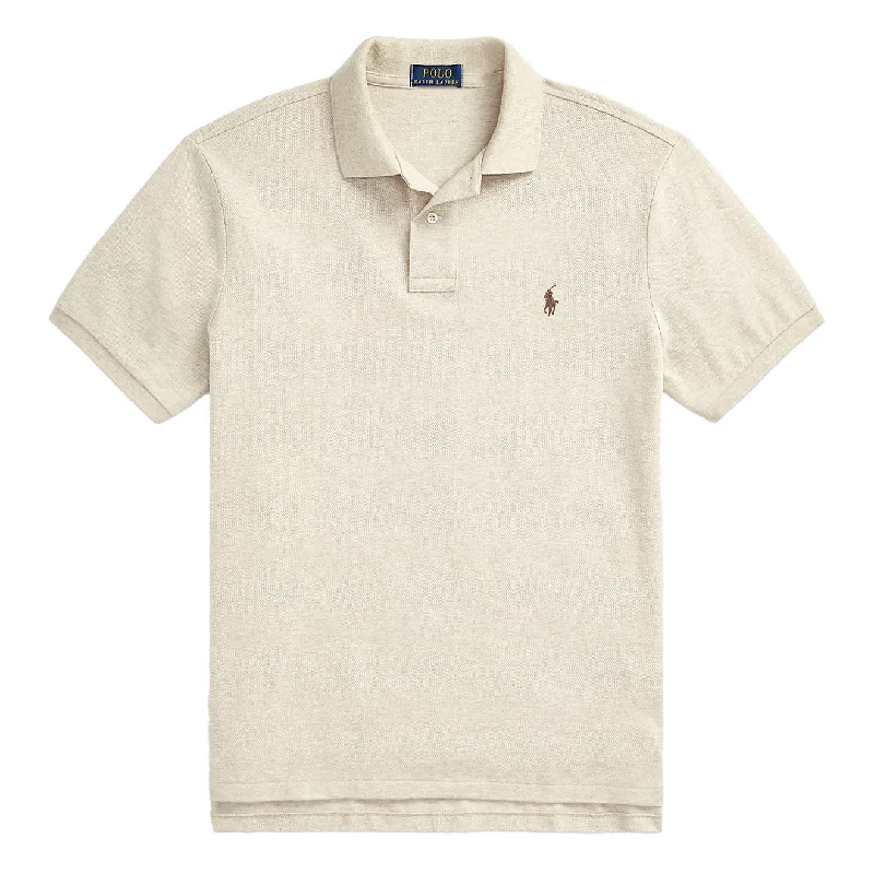 Polo Ralph Lauren The Iconic Mesh Polo Shirt Expedition Dune Heather