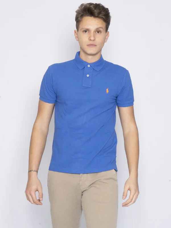 Polo in Piqué Blu Iris