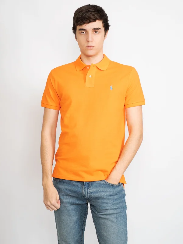 Polo in Piquet Slim Fit Arancione