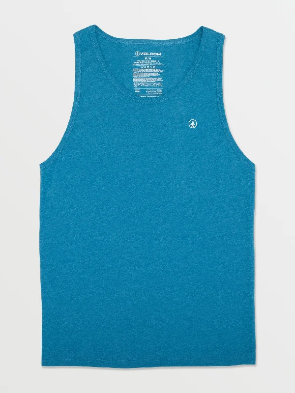 Solid Heather Tank - Stormy Blue