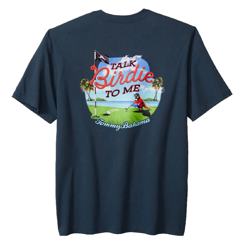 Tommy Bahama Talk Birdie To Me Pocket T-Shirt - Navy