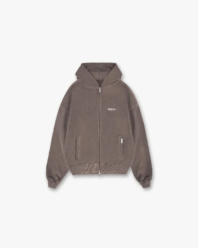 Represent Owners Club Zip Hoodie - Fog