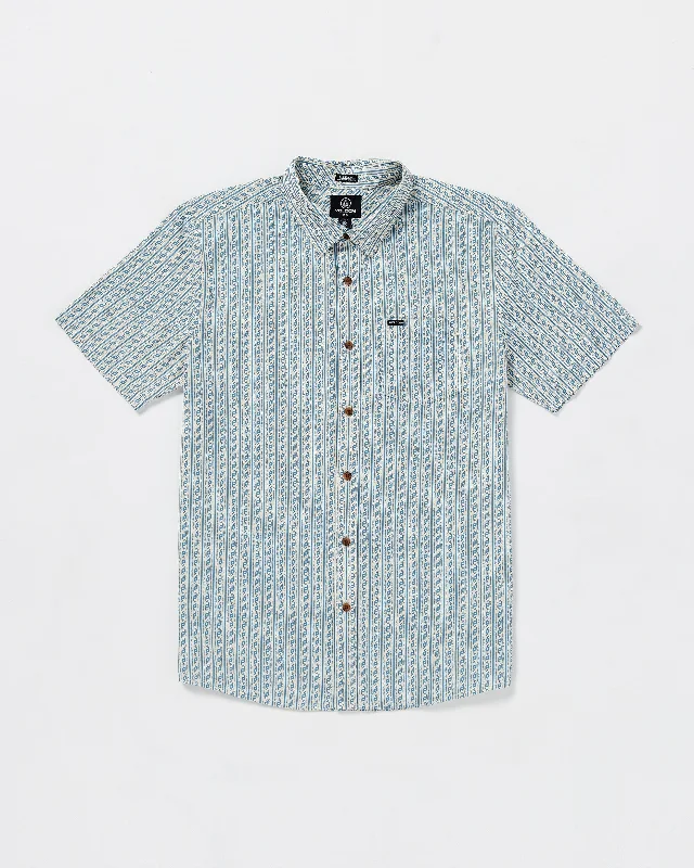 Scaler Stone Woven Short Sleeve Shirt - Dirty White